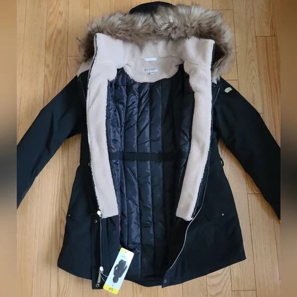 Koolaburra by UGG Ladies Parka Jacket, Small, Black and Gold - Picture 7 of 15